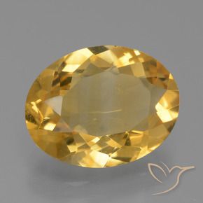 Citrino ouro médio Natural 3.52ct, oval, VS