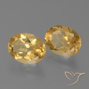 Pedras preciosas de Citrino Laranja Dourada natural de 4.14 ct, oval, VVS-VS