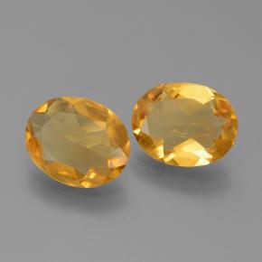 Pedras preciosas de citrino dourado natural de 4,75 ct, corte oval, VS