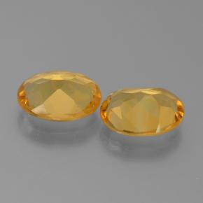 Pedras preciosas de citrino dourado natural de 4,75 ct, corte oval, VS