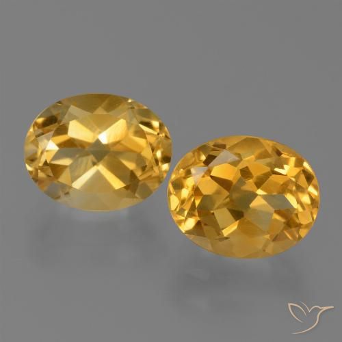 4.96ctw Natural Laranja-Ouro Citrino, oval, VVS-VS