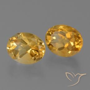 Pedras preciosas de Citrino Laranja-Ouro natural de 4.96 ct, oval, VVS-VS