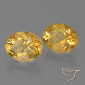 Pedras preciosas de citrino dourado natural de 5,25 ct, corte oval, VVS
