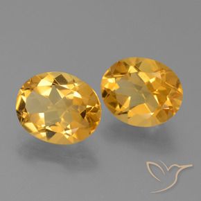 Pedras preciosas de Citrino Laranja Dourado Profundo natural de 4.68 ct, oval, VVS-VS