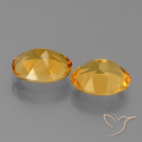 Pedras preciosas de Citrino Laranja Dourado Profundo natural de 4.68 ct, oval, VVS-VS
