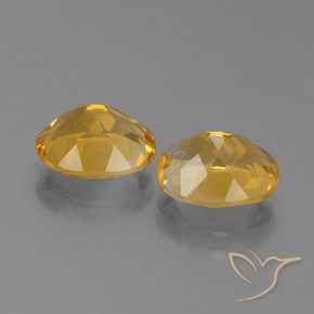 Pedras preciosas de Citrino Dourado Escuro natural de 4.73 ct, oval, VVS-VS