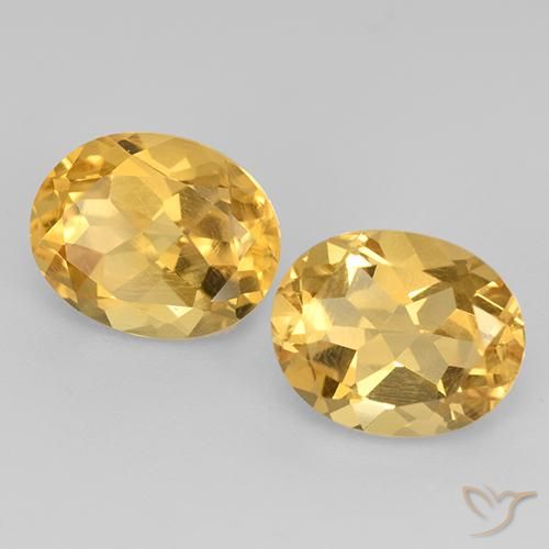 Pedras preciosas de Citrino Ouro natural de 5.11 ct, oval, VVS-VS