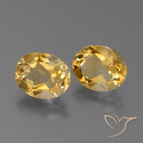 Pedras preciosas de Citrino Laranja Dourada natural de 4.46 ct, oval, VVS-VS
