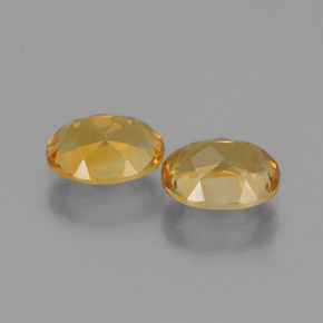 Pedras preciosas de citrino dourado natural de 2,33 ct, corte oval, VVS