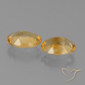 Pedras preciosas de citrino dourado natural de 1,93 ct, corte oval, VVS