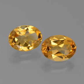 Pedras preciosas de citrino dourado natural de 2,06 ct, corte oval, VVS