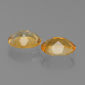 Pedras preciosas de citrino dourado natural de 2,06 ct, corte oval, VVS