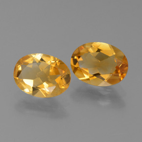 Pedras preciosas de citrino dourado natural de 1,99 ct, corte oval, VVS-VS