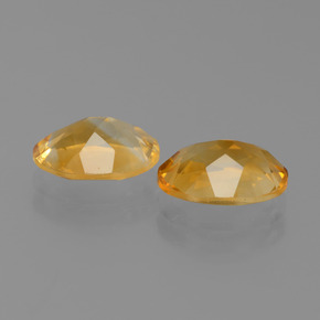 Pedras preciosas de citrino dourado natural de 1,99 ct, corte oval, VVS-VS