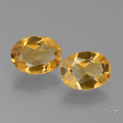2.15ctw Natural Dourado Escuro Citrino, oval, VVS-VS