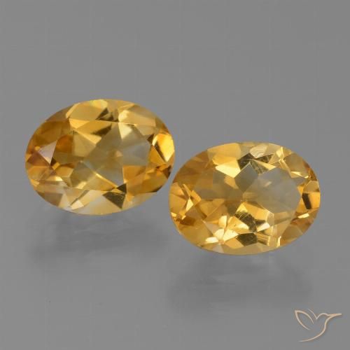 2.13ctw Natural Dourado Médio-escuro Citrino, oval, VVS