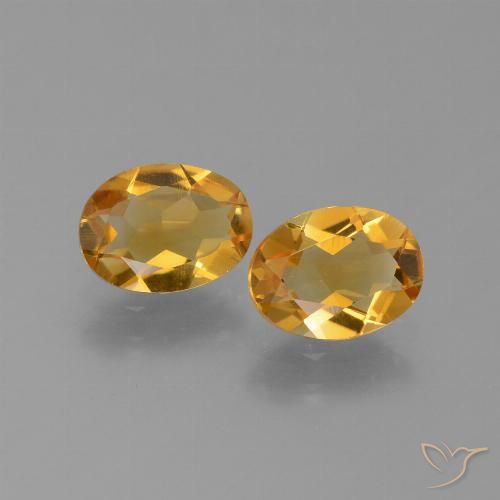 1.93ctw Natural Dourado Médio-escuro Citrino, oval, VVS-VS