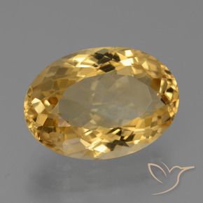Citrino Dourado Médio-escuro Natural 7.33ct, oval, VVS