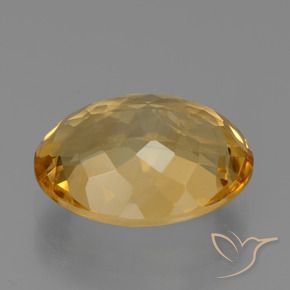 Citrino Laranja Dourado Profundo Natural 7.11ct, oval, VVS