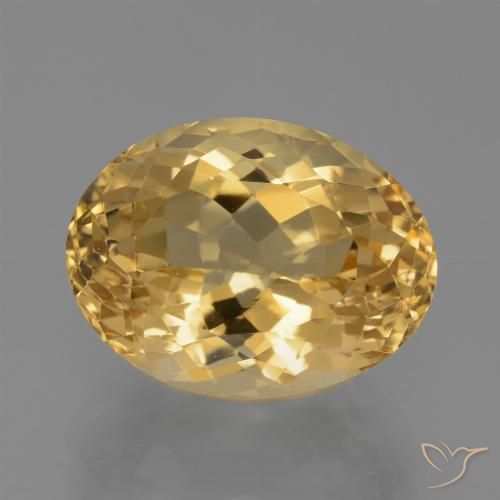 7.31ct Natural Dourado Médio-escuro Citrino, oval, VVS