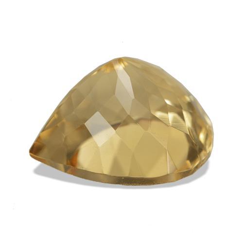 Citrino Dourado Castanho Claro Natural 7.84ct, Formato de pêra, VVS