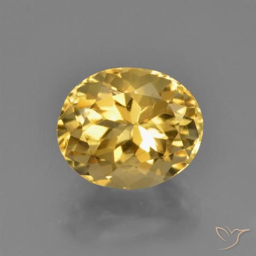 3.88ct Natural Laranja Dourada Citrino, oval, VVS-VS