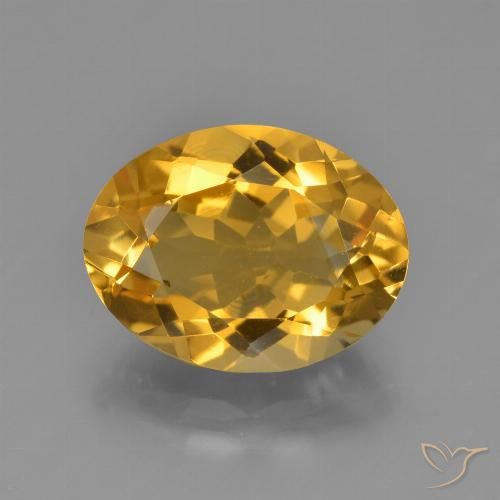 4.16ct Natural Laranja Dourado Profundo Citrino, oval, VVS