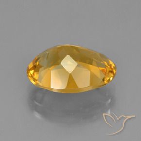 Citrino Laranja Dourado Profundo Natural 4.16ct, oval, VVS