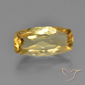 Citrino Laranja Dourada Natural 3.32ct, Almofada, VVS