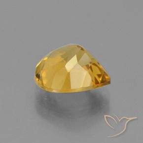 Citrino ouro profundo Natural 3.34ct, Formato de pêra, VS