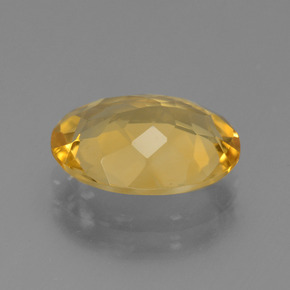 Citrino dourado natural 4,22ct, corte oval, VVS