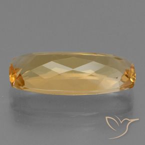 Citrino dourado natural 5,84ct, almofada cortada, VS
