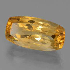 Citrino Laranja Dourado Profundo Natural 8,17ct, Almofada cortada, VVS