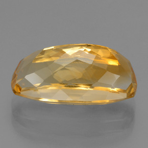 Citrino Laranja Dourado Profundo Natural 8,17ct, Almofada cortada, VVS