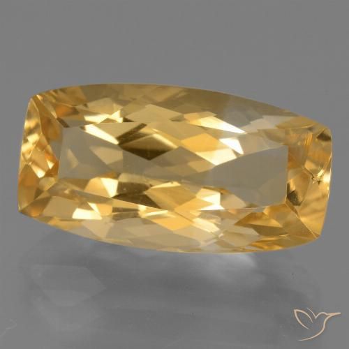 7.81ct Natural Laranja Dourado Profundo Citrino, Almofada, VS