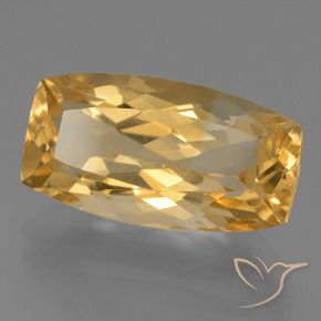 Citrino Laranja Dourado Profundo Natural 7.81ct, Almofada, VS