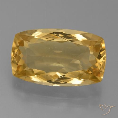 7.14ct Natural Laranja Dourado Profundo Citrino, Almofada, VVS, Photo A