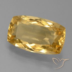 Citrino Laranja Dourado Profundo Natural 7.14ct, Almofada, VVS