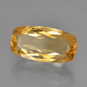 Citrino dourado natural 3,68ct, almofada cortada, VVS