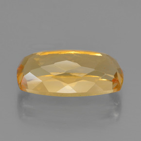 Citrino dourado natural 3,68ct, almofada cortada, VVS