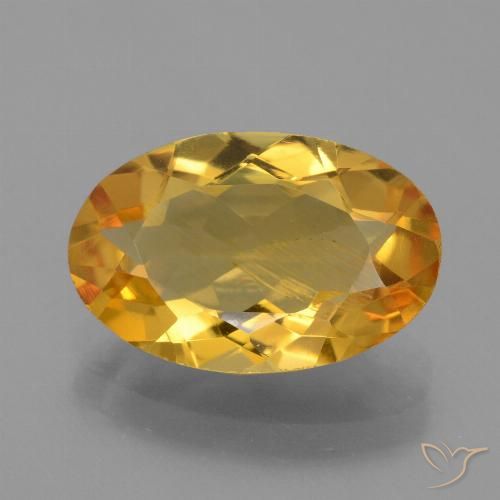 3.36ct Natural Laranja Dourado Profundo Citrino, oval, VS, Photo A