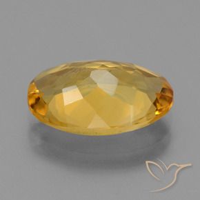 Citrino Laranja Dourado Profundo Natural 3.36ct, oval, VS