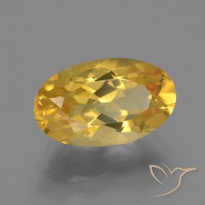 Citrino Laranja Dourado Profundo Natural 3.34ct, oval, VVS-VS