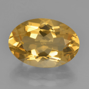 Citrino dourado natural 5,15ct, corte oval, VVS