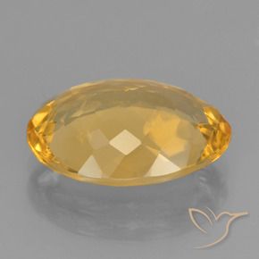 Citrino Laranja Dourado Profundo Natural 5.02ct, oval, VVS-VS