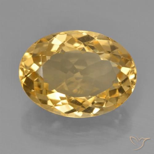 5.23ct Natural Laranja Dourado Profundo Citrino, oval, VVS