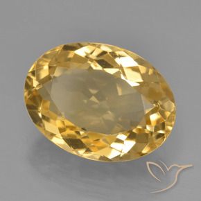 Citrino Laranja Dourado Profundo Natural 5.23ct, oval, VVS