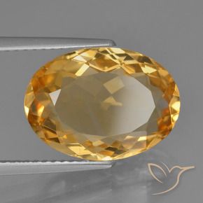 Citrino Laranja Dourado Profundo Natural 5.99ct, oval, VVS
