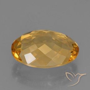Citrino Laranja Dourado Profundo Natural 5.99ct, oval, VVS