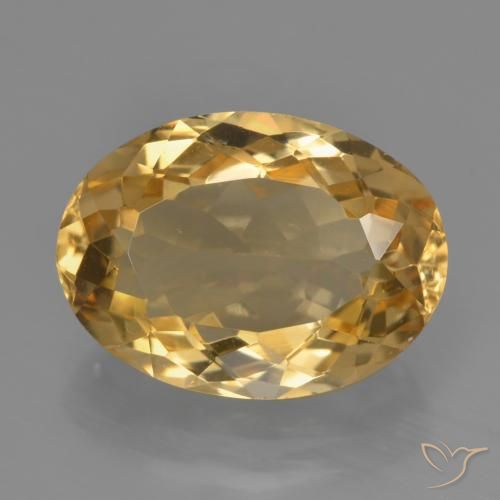 5.98ct Natural Dourado Médio-escuro Citrino, oval, VVS